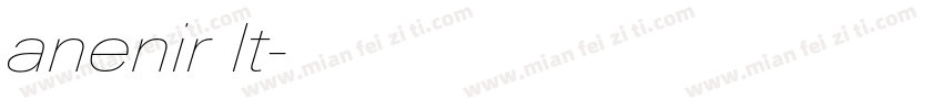 anenir lt字体转换